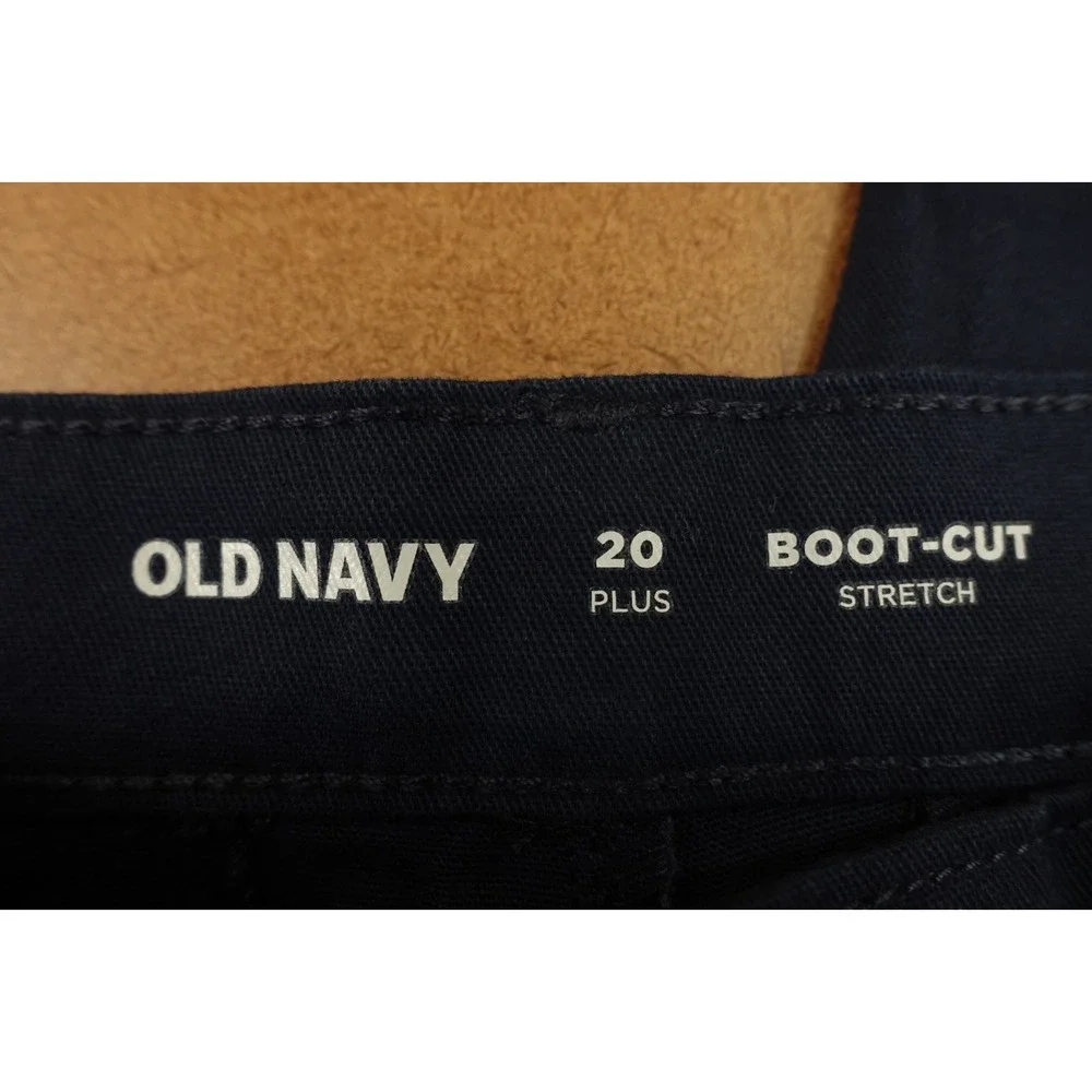 Old Navy Girls Size 20 Plus Blue School Uniform Boot-Cut Chino Pants NWT